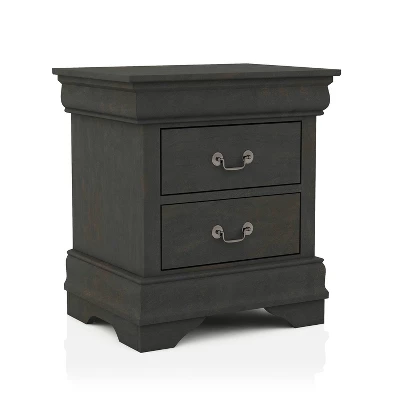 3pc Sliver Sleigh Bed With 2 Nightstands - HOMES: Inside + Out 2 3pc Sliver Sleigh Bed With 2 Nightstands - HOMES: Inside + Out - Image 2