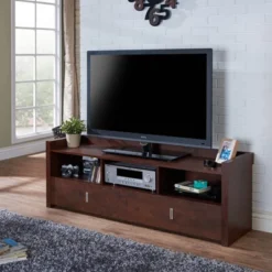 Flatcar Multi Functional Storage TV Stand For TVs Up To 65" Vintage Walnut - HOMES: Inside + Out -Cheap Homes Inside Out Store GUEST 011782b8 5bde 4518 96cb 3ab546c6d150