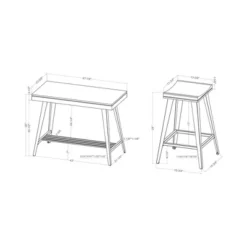 3pc Mycina Counter Height Table Set - HOMES: Inside + Out -Cheap Homes Inside Out Store GUEST 052d2ade 6b66 4c3a a56a de1e09b5ea77