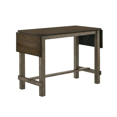 70" Entera Expandable Counter Height Dining Table Dark Walnut/Chestnut - HOMES: Inside + Out 5 70" Entera Expandable Counter Height Dining Table Dark Walnut/Chestnut - HOMES: Inside + Out - Image 5