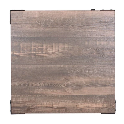 Amargosa Storage Metal Side Table Black/Dark Walnut - HOMES: Inside + Out 4 Amargosa Storage Metal Side Table Black/Dark Walnut - HOMES: Inside + Out - Image 4