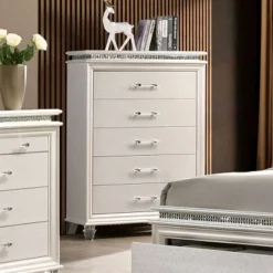 2pc Granite Nightstand And Chest Set Pearl White - HOMES: Inside + Out -Cheap Homes Inside Out Store GUEST 0cdfb9e9 8e38 41b9 be67 275caa77cd81