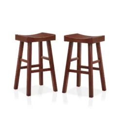 Set Of 2 29" Lille Seat Saddle Counter Height Barstools - HOMES: Inside + Out -Cheap Homes Inside Out Store GUEST 0d9b9e11 20b9 4e6f a354 6696048ae77d