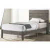 Derries Slatted Platform Bed Gray - HOMES: Inside + Out