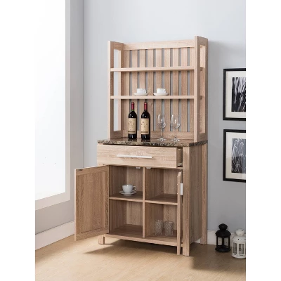 Governors 1 Drawer Baker's Rack Weathered Sand - HOMES: Inside + Out 2 Governors 1 Drawer Baker's Rack Weathered Sand - HOMES: Inside + Out - Image 2