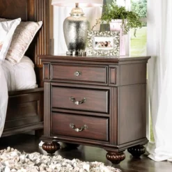 3pc California King Pennings Traditional Bed Set And Nightstand With Chest Dark Walnut - HOMES: Inside + Out -Cheap Homes Inside Out Store GUEST 10d60339 b305 45ce 81ed 0ea72c7b6fac