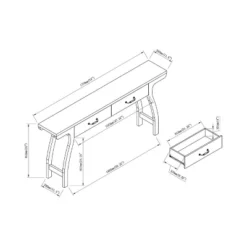Haun 2 Drawer Console Table White Oak - HOMES: Inside + Out -Cheap Homes Inside Out Store GUEST 121a9270 fe63 4bb9 8266 9bb728a7e3bd