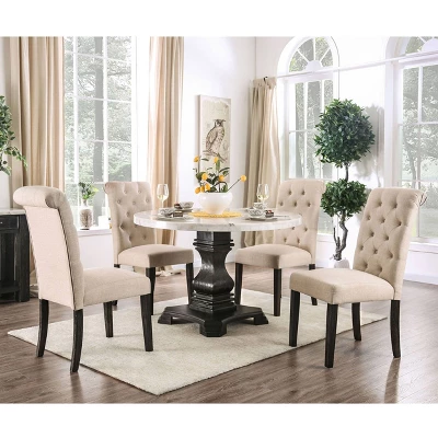 5pc Buckley Dining Set Beige - HOMES: Inside + Out 1 5pc Buckley Dining Set Beige - HOMES: Inside + Out