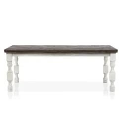 7pc Cambrien Rustic Farmhouse Dining Set Antique White/Gray - HOMES: Inside + Out -Cheap Homes Inside Out Store GUEST 14eafe73 d9eb 42d7 ad55 2448fbc3f9df