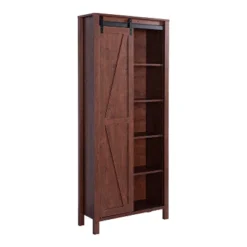 72" Arbolada Sliding Door Bookcase - HOMES: Inside + Out