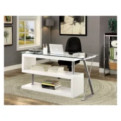 Nagini Swivel Computer Desk Glossy White - HOMES: Inside + Out -Cheap Homes Inside Out Store GUEST 160f4969 928e 4969 a496 b359a9cacd3d
