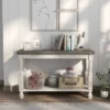 Philoree Farmhouse Console Table Antique White - HOMES: Inside + Out
