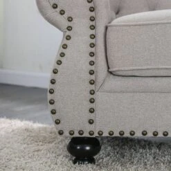 Irving Tufted Loveseat Light Gray - HOMES: Inside + Out -Cheap Homes Inside Out Store GUEST 1ac13a88 bd39 412c 9a77 6a1ab62b6709