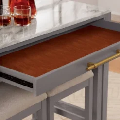 39" Gardenside Rectangle Nested Counter Height Dining Tables White/Light Gray - HOMES: Inside + Out -Cheap Homes Inside Out Store GUEST 1ace8ca4 949c 4894 99be 3dae5cb6b7cc