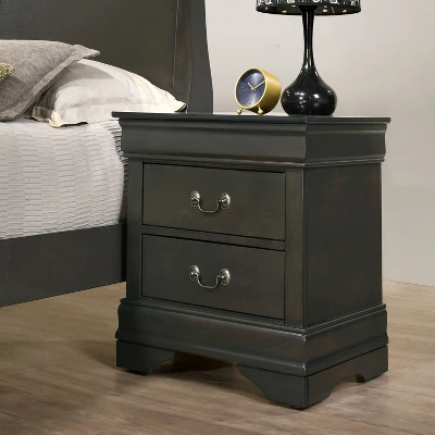 Sliver 2 Drawer Nightstand - HOMES: Inside + Out 1 Sliver 2 Drawer Nightstand - HOMES: Inside + Out