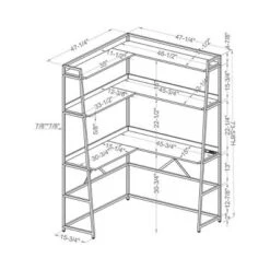 Clydebank Corner Desk With Bookcase And USB Plug - HOMES: Inside + Out 9 Clydebank Corner Desk With Bookcase And USB Plug - HOMES: Inside + Out -Cheap Homes Inside Out Store GUEST 1f848ea9 ab21 4e60 901e 6356d3da0345