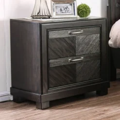Vrolen 2 Drawer Nightstand Espresso - HOMES: Inside + Out