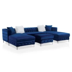 Elmhurst U Shaped Deep Button Tufted Sectional With Ottoman - HOMES: Inside + Out -Cheap Homes Inside Out Store GUEST 2670d096 cfbc 4d18 9998 65e3e1145ac9