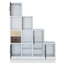 61.5" Hirsch Contemporary Bookcase White - HOMES: Inside + Out -Cheap Homes Inside Out Store GUEST 26e17df7 0b56 4f13 b819 335e0110926e