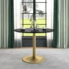 Koldfield Steel Base Round Dining Table - HOMES: Inside + Out