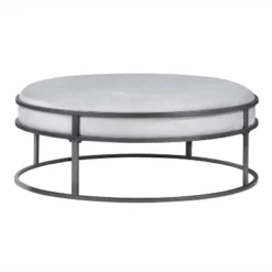 39.5" Greenbank Round Cushioned Ottoman - HOMES: Inside + Out -Cheap Homes Inside Out Store GUEST 29657233 4cc1 48ed aea9 0eb354e281fd