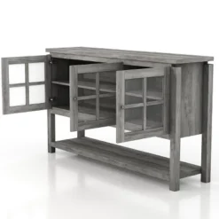 Carita Transitional Windowpane Cabinets Buffet - HOMES: Inside + Out -Cheap Homes Inside Out Store GUEST 2aa78992 0f39 4ee8 92a9 7d1e9f3c861a