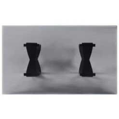 58" Poppy Hill Modern Rectangle Glass Top Dining Table Black/Gray - HOMES: Inside + Out -Cheap Homes Inside Out Store GUEST 2ddc414e f99d 4006 be4a a78f78789a42