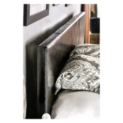 Frank Leatherette Upholstered Bed - HOMES: Inside + Out -Cheap Homes Inside Out Store GUEST 3082e459 6f4f 4d91 85a3 0b24cbcf5b15