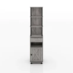 72.3" Clander Multiple Storage Bookcase Vintage Gray Oak - HOMES: Inside + Out -Cheap Homes Inside Out Store GUEST 3507192c b324 4917 b4fd 5ed1207f8354