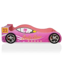 Twin Naglin Racing Car Bed With Led Headlight Pink - HOMES: Inside + Out -Cheap Homes Inside Out Store GUEST 3cf10e4f b355 43f0 87c1 cad38928bbb4