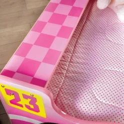 Twin Naglin Racing Car Bed With Led Headlight Pink - HOMES: Inside + Out -Cheap Homes Inside Out Store GUEST 3d13ac74 329d 479a 817d be6ce7a2970f