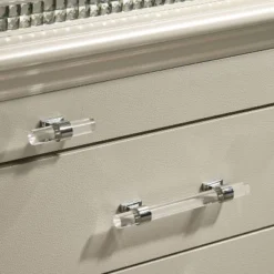 2pc Granite Nightstand And Dresser Set Pearl White - HOMES: Inside + Out -Cheap Homes Inside Out Store GUEST 4347863a 7975 4e8f 901b 173f3f51813d