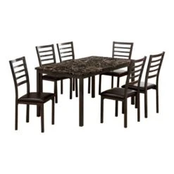 60" Larriston Faux Marble Top Dining Table Black - HOMES: Inside + Out -Cheap Homes Inside Out Store GUEST 43fd3d80 557e 4251 9784 ef7ef590d694
