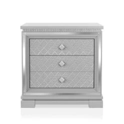 Tenaya 2 Drawer Nightstand With Hidden Drawer And USB Ports Silver - HOMES: Inside + Out -Cheap Homes Inside Out Store GUEST 453e23e2 6236 45c5 8a32 f996730b3adf