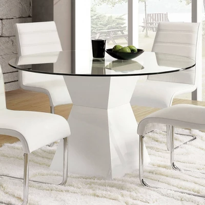 45" Grimsby Round Dining Table White - HOMES: Inside + Out 1 45" Grimsby Round Dining Table White - HOMES: Inside + Out