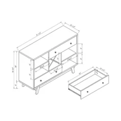 Abrama 2 Drawer Buffet White Oak/Distressed Gray - HOMES: Inside + Out -Cheap Homes Inside Out Store GUEST 4b349b13 0d39 4b4d acc4 6d719240e7cd