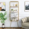 71" Jasper 5 Shelf Glam Bookcase Gold - HOMES: Inside + Out