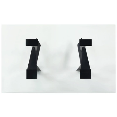 58" Darrah Modern Rectangle Glass Top Dining Table Black/Clear - HOMES: Inside + Out 6 58" Darrah Modern Rectangle Glass Top Dining Table Black/Clear - HOMES: Inside + Out - Image 6