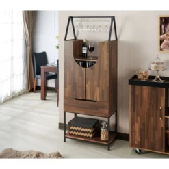 Meluse Multi Storage Wine Cabinet Light Hickory - HOMES: Inside + Out -Cheap Homes Inside Out Store GUEST 50e3a919 d1eb 4a14 8509 1811d8136d7a