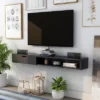 Roundhouse 1 Drawer Floating Console Fits Tv's Up To 65" - HOMES: Inside + Out