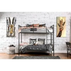 HOMES: Inside + Out Derrick Kids' Bunk Bed Antique Black - IoHOMES -Cheap Homes Inside Out Store GUEST 526429ad 348d 43a9 b7ea fc8993fd64da
