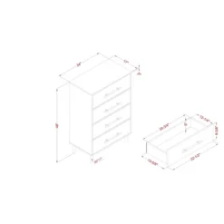 Esigne Mid-Century 4 Drawer Chest Light Oak - HOMES: Inside + Out -Cheap Homes Inside Out Store GUEST 53a18ca1 b8d5 4f30 a6df 89f1dbf4c95d