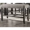 Norelo Upholstered Counter Height Bench Gray - HOMES: Inside + Out