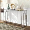 Marcha Glam Rectangle Sofa Table Chrome - HOMES: Inside + Out