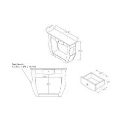 Coralli Modern Cut Out Sofa Table Walnut - HOMES: Inside + Out -Cheap Homes Inside Out Store GUEST 572745ee ff22 48c9 beed fb19c21f8b16