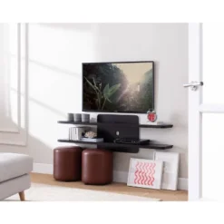 Mater 2 Tiers Open Shelves Floating Console Fits Tv's Up To 65" - HOMES: Inside + Out -Cheap Homes Inside Out Store GUEST 585e8b83 a8b6 41e9 a272 de96abd4df74