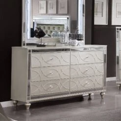 3pc Queen La Mesa Bed Nightstand And Dresser Set Silver - HOMES: Inside + Out -Cheap Homes Inside Out Store GUEST 5b3b47de 6132 47e6 a794 d6785296bc98