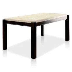 7pc Lanbert Marble Table Top Dining Table Set Dark Walnut - HOMES: Inside + Out -Cheap Homes Inside Out Store GUEST 5c46e798 e2cb 4c6f 9fa8 63ca08b017d6