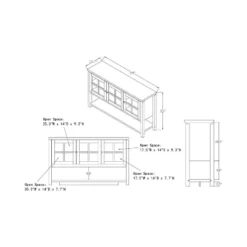 3pc Torrey TV Stand And Media Tower Set Black - HOMES: Inside + Out -Cheap Homes Inside Out Store GUEST 5fc0e92d 0226 4fc2 8254 f2c81e7e56c9
