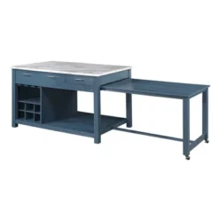 Fredricke Extendable Kitchen Island With Faux Marble - HOMES: Inside + Out -Cheap Homes Inside Out Store GUEST 61d7a0ac f71e 425a 8633 67221aee98dc